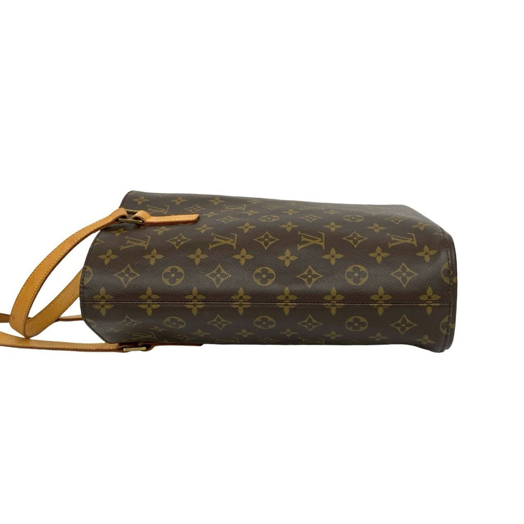 Louis Vuitton Brown Leather Pvc Shoulder Bag Tote Bag