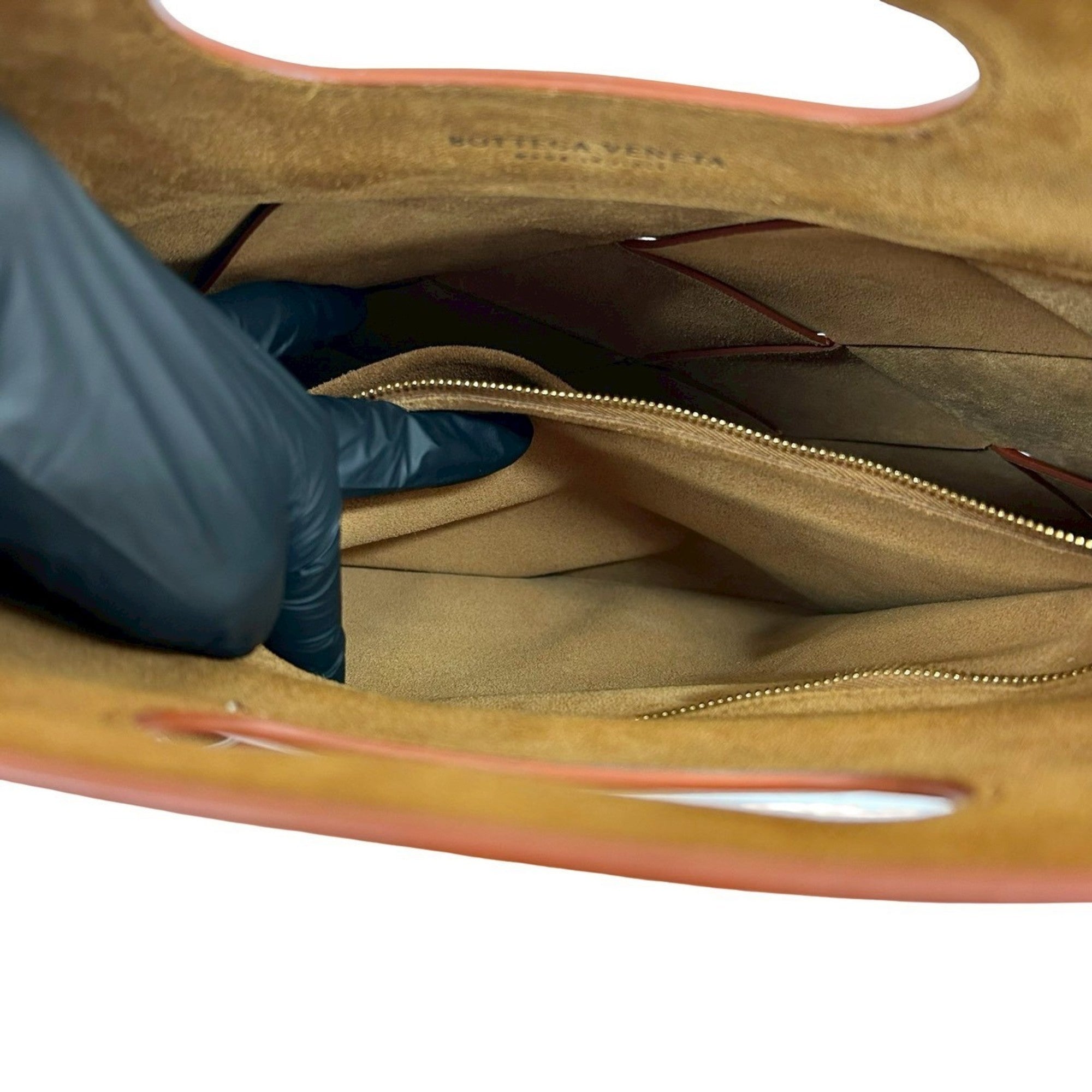 Bottega Veneta Orange Leather Tote Bag