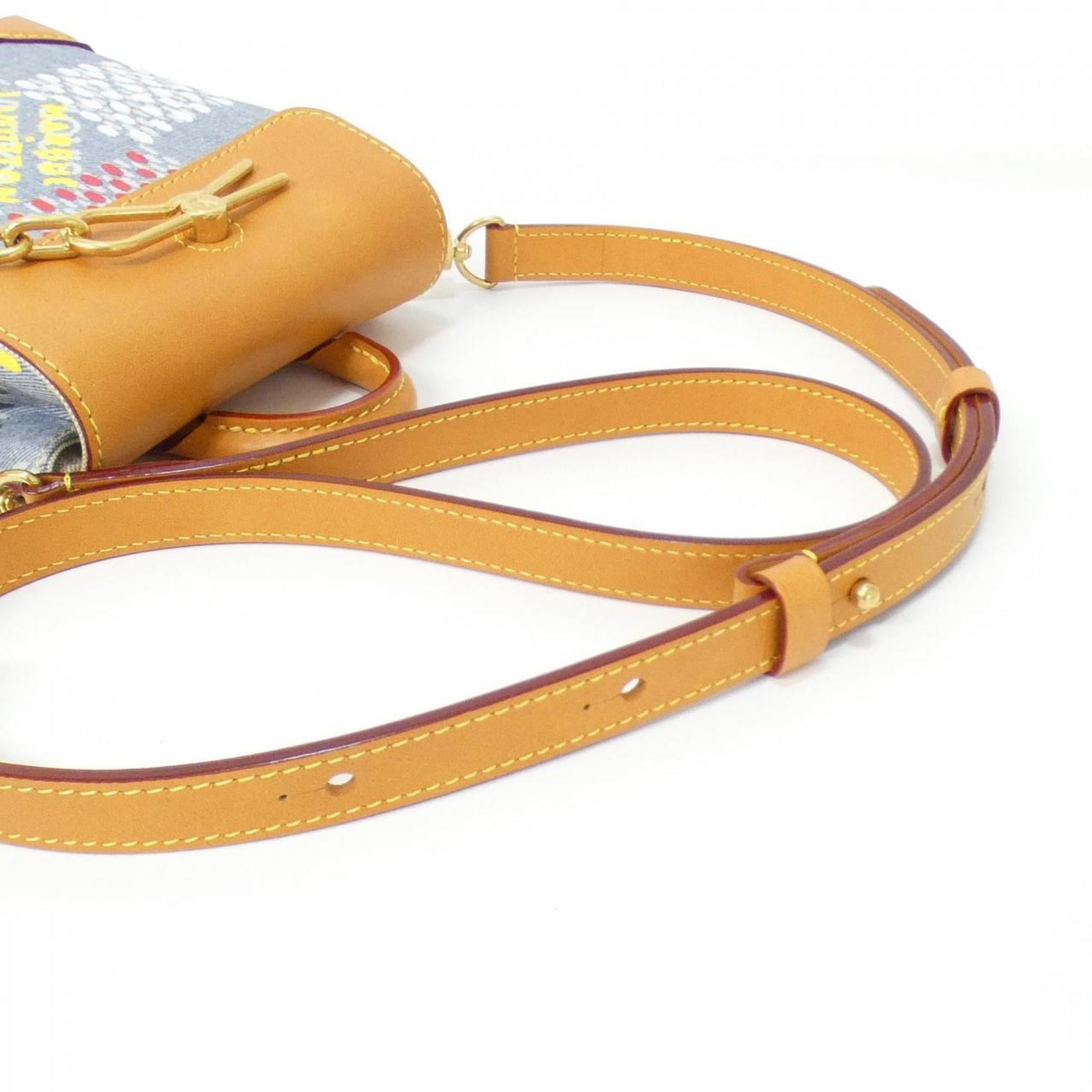 Louis Vuitton Multi-Color Denim Leather Shoulder Bag
