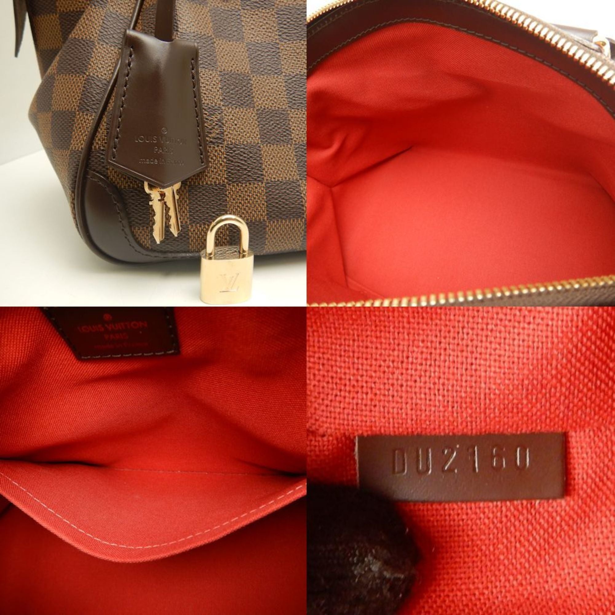 Louis Vuitton Damier Canvas Ebene Damier Canvas Handbag