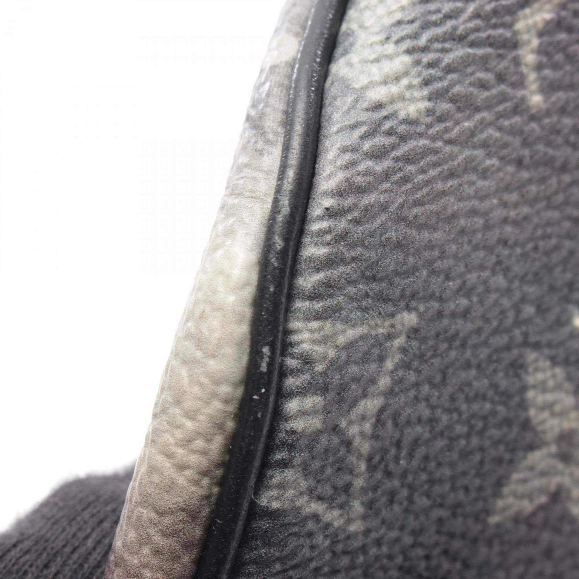 Louis Vuitton Black Gray Multi-Color Coated Canvas Leather Fanny Pack Handbag