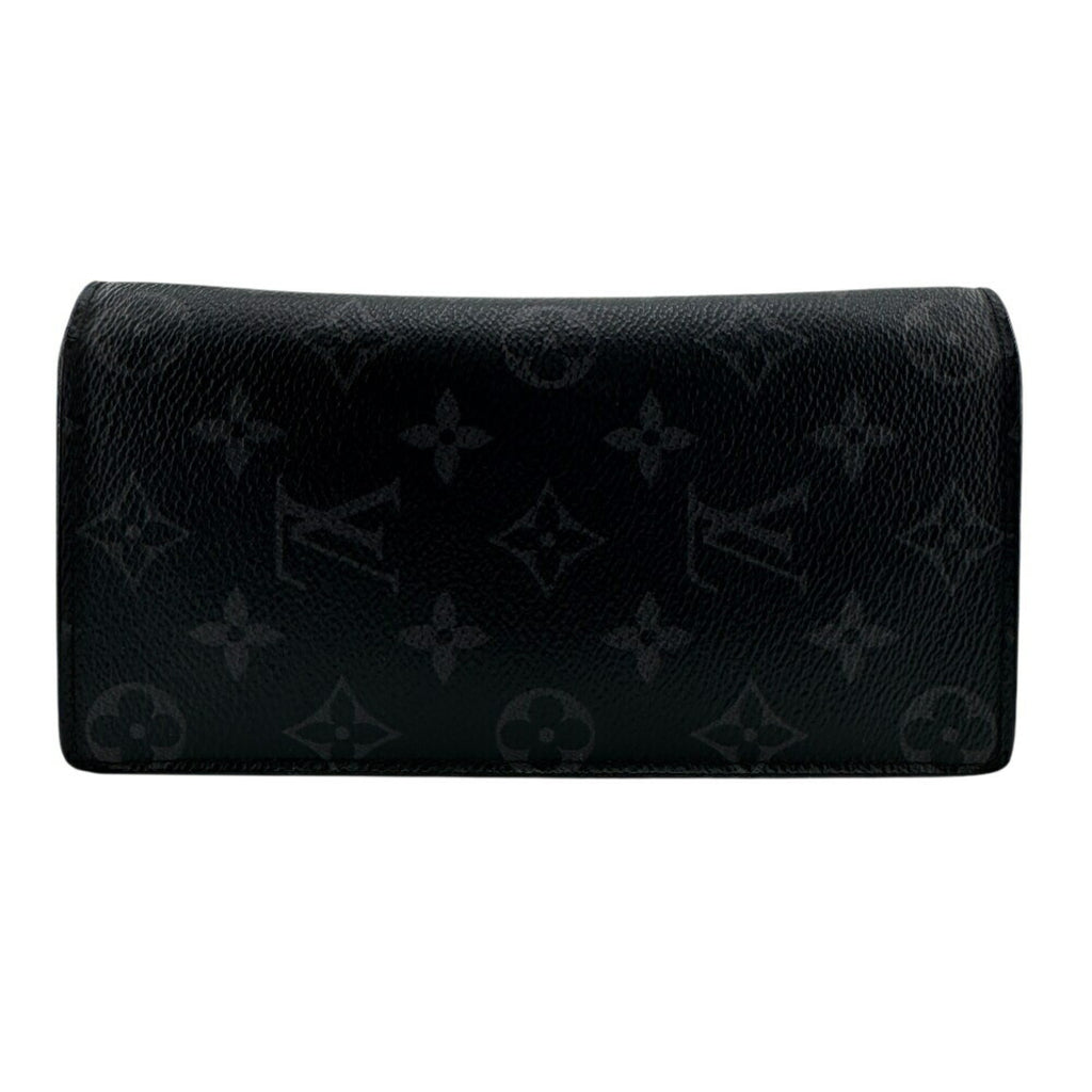 Louis Vuitton Black Leather Long Wallet