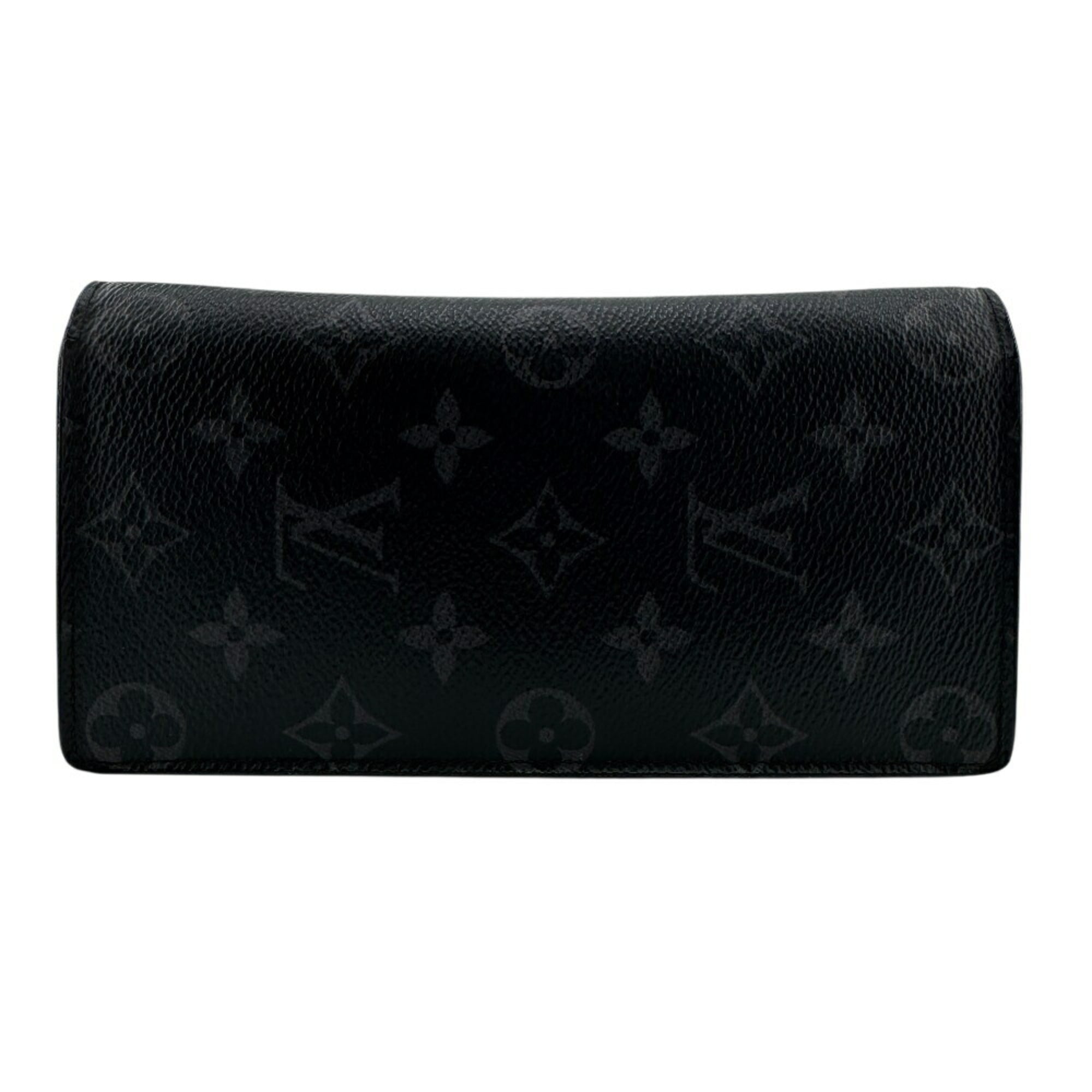Louis Vuitton Black Leather Long Wallet