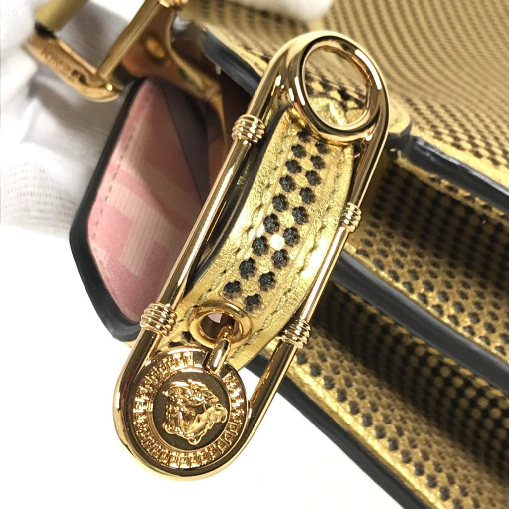 Fendi Gold Leather Handbag