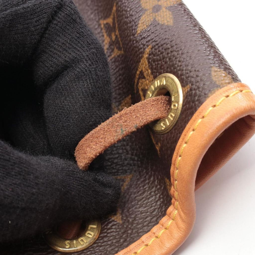Louis Vuitton Brown Coated Canvas Leather Backpack Handbag