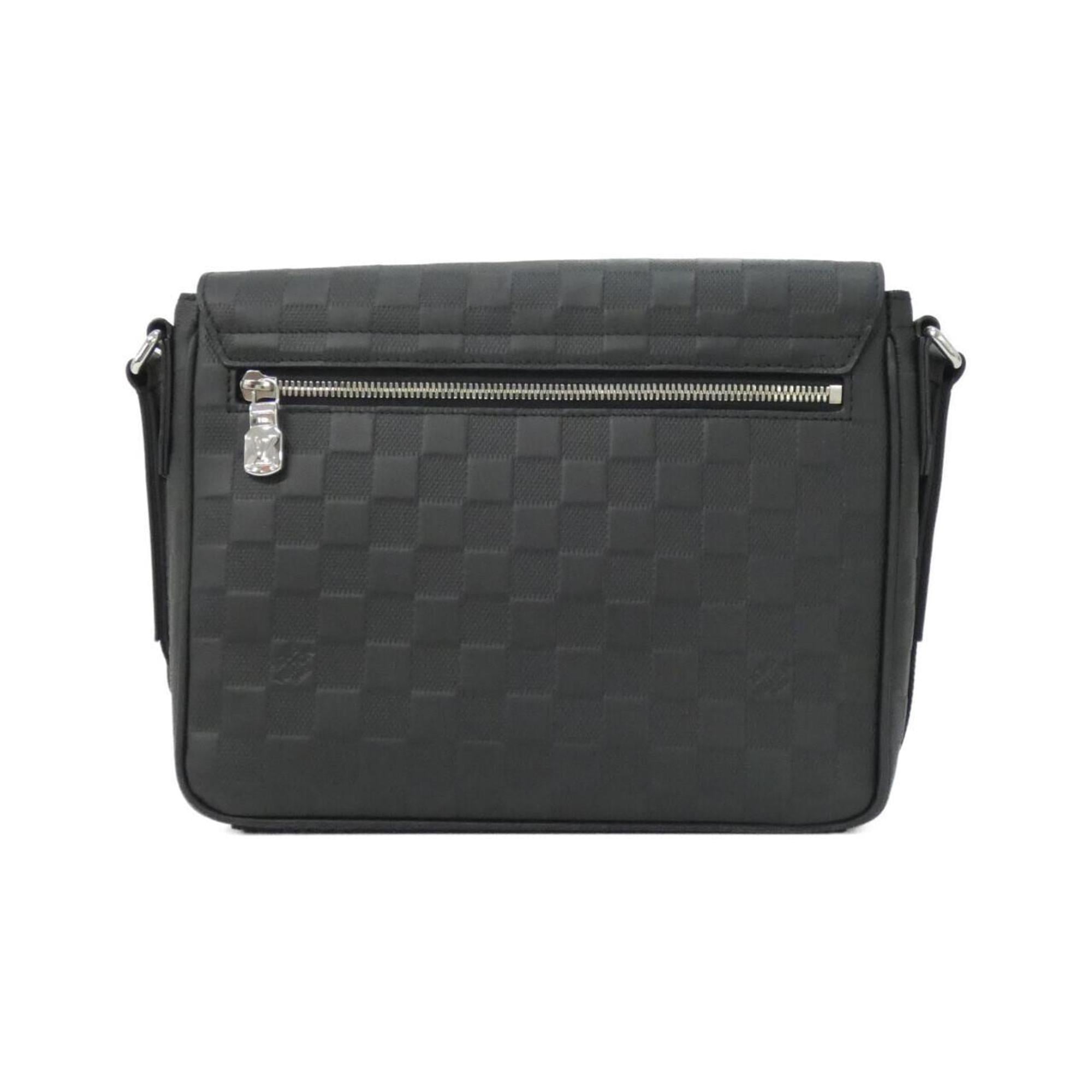 Louis Vuitton Black Leather Shoulder Bag