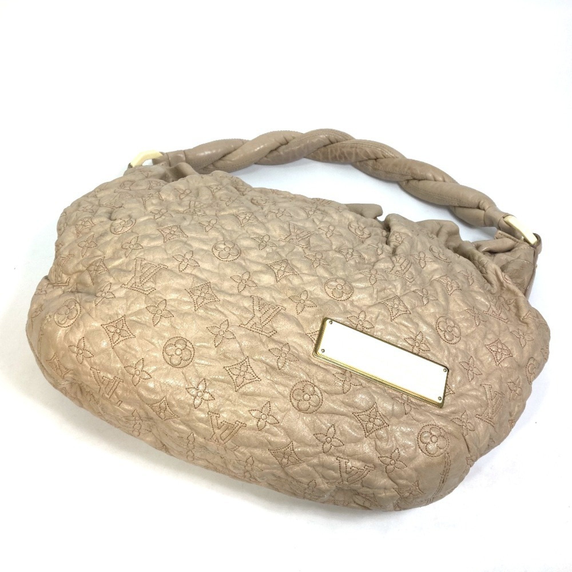 Louis Vuitton Monogram Olympe Beige Ecru Leather Shoulder Bag