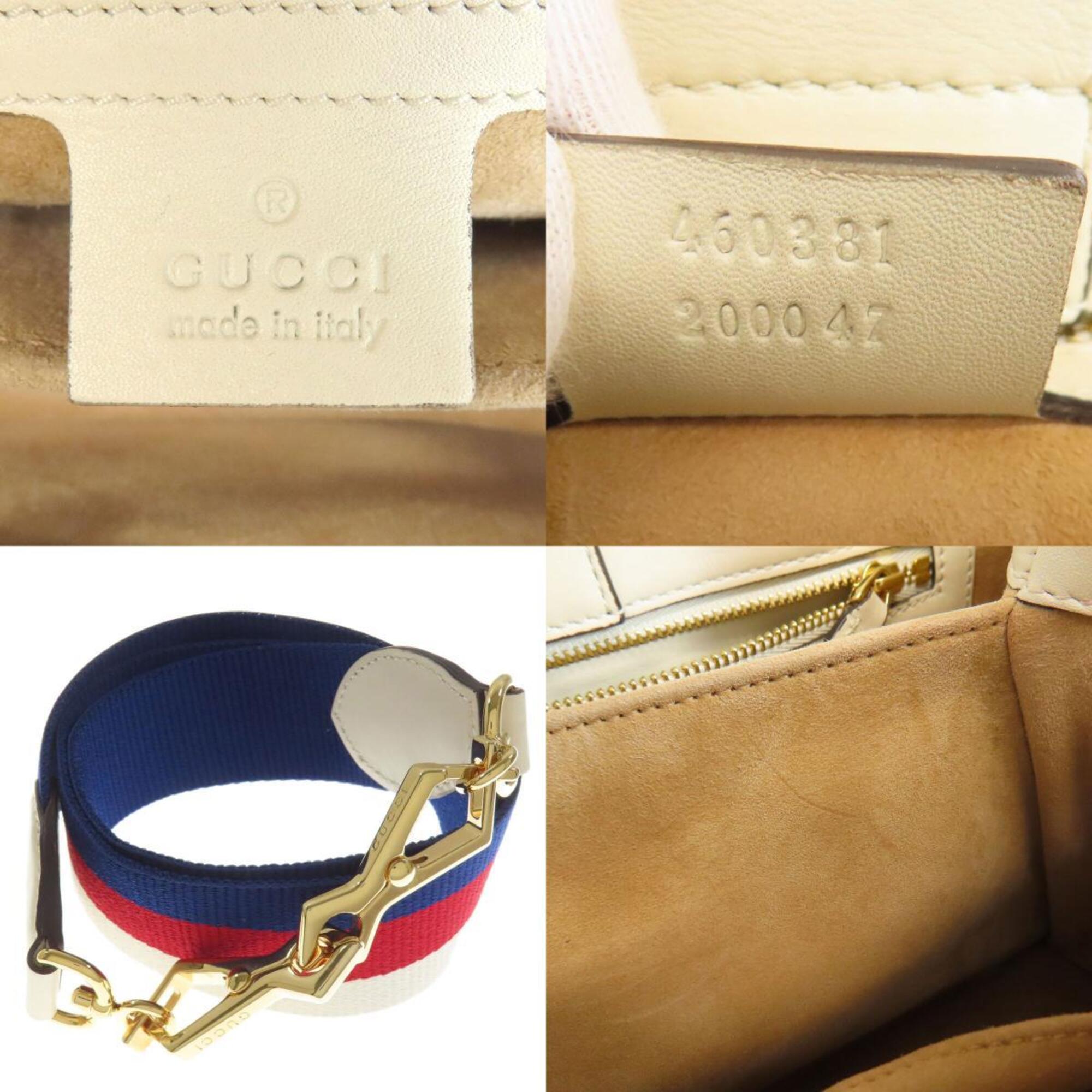 Gucci White Leather Handbag (Pre-Owned)
