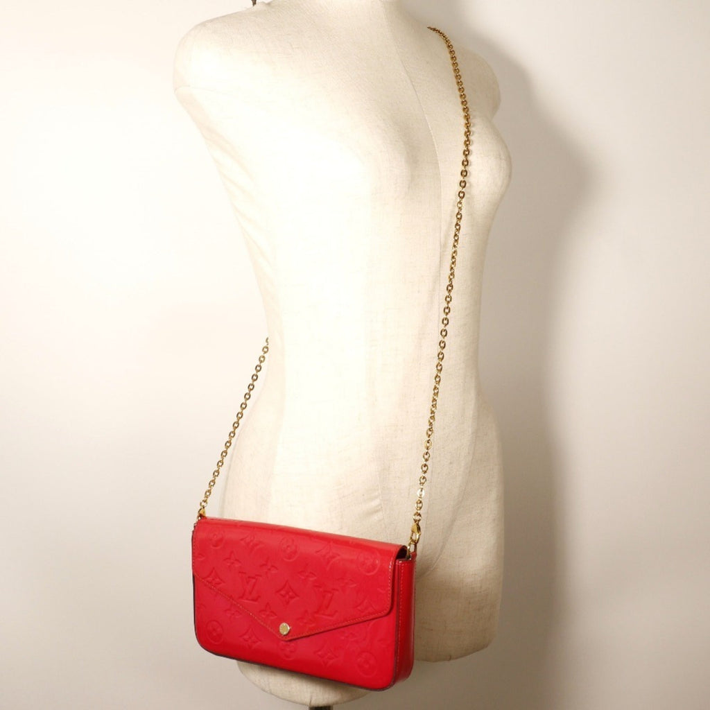 Louis Vuitton Monogram Vernis Hot Pink Monogram Vernis Chain/Shoulder Wallet