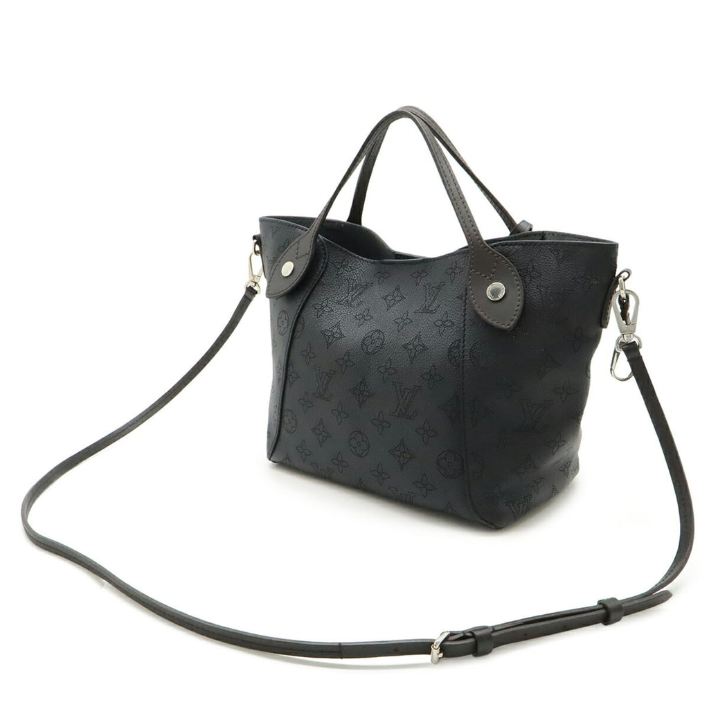 Louis Vuitton Black Noir Mahina Leather Handbag Pouch Shoulder Bag