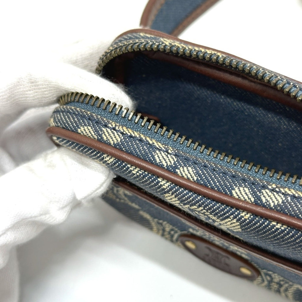 Celine Blue Denim Fanny Pack Pouch
