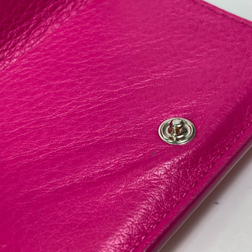 Balenciaga Pink Leather Wallet (Tri-Fold)