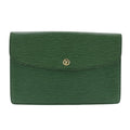 Louis Vuitton Borneo Green Green Epi Leather Clutch Bag