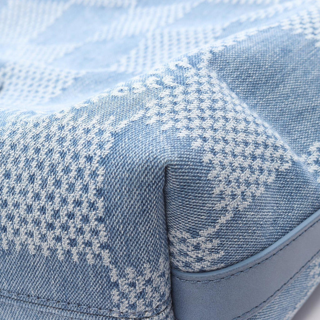 Louis Vuitton Blue Denim Leather Shoulder Bag