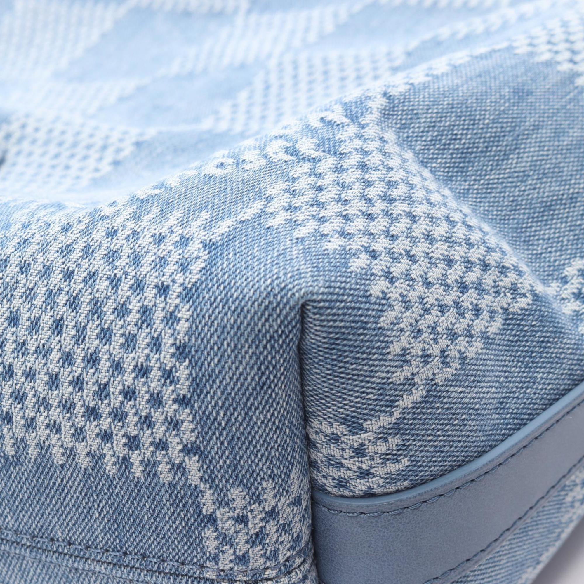 Louis Vuitton Blue Denim Leather Shoulder Bag