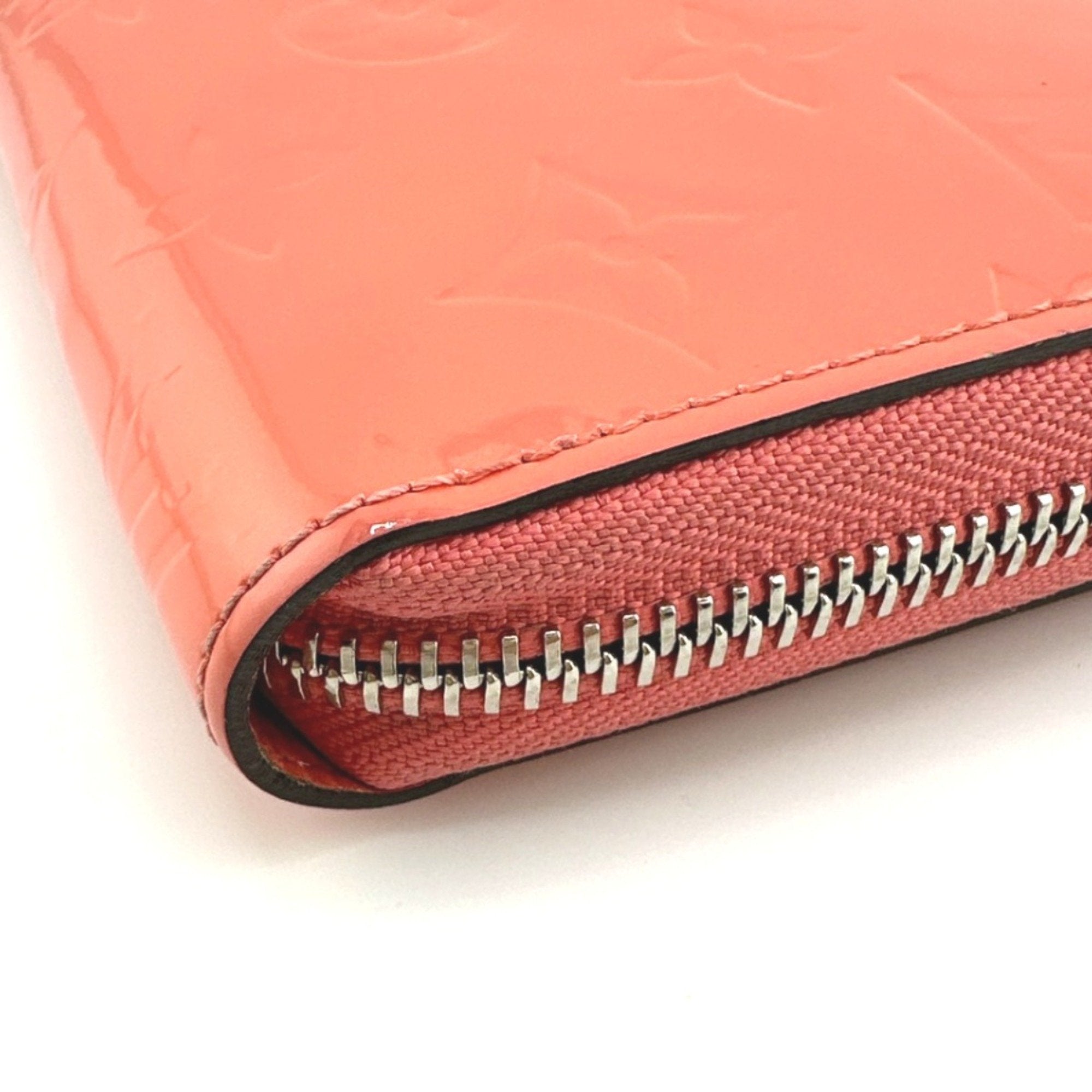 Louis Vuitton Monogram Vernis Rose Litchi Monogram Vernis Long Wallet