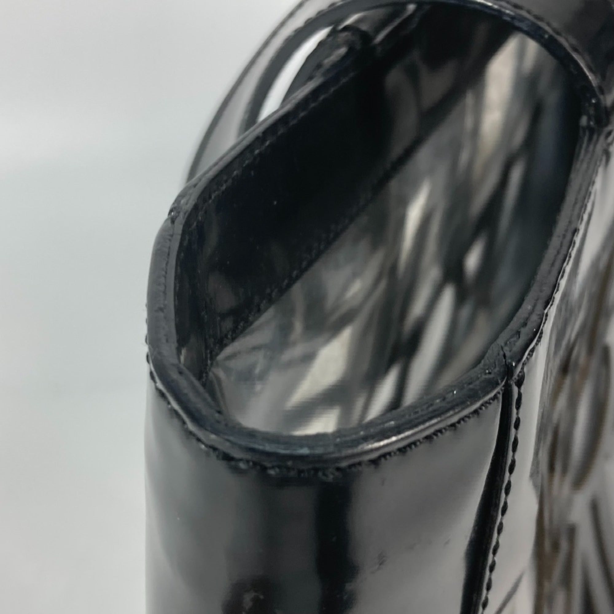 Celine Black Vinyl Shoulder Bag Tote Bag