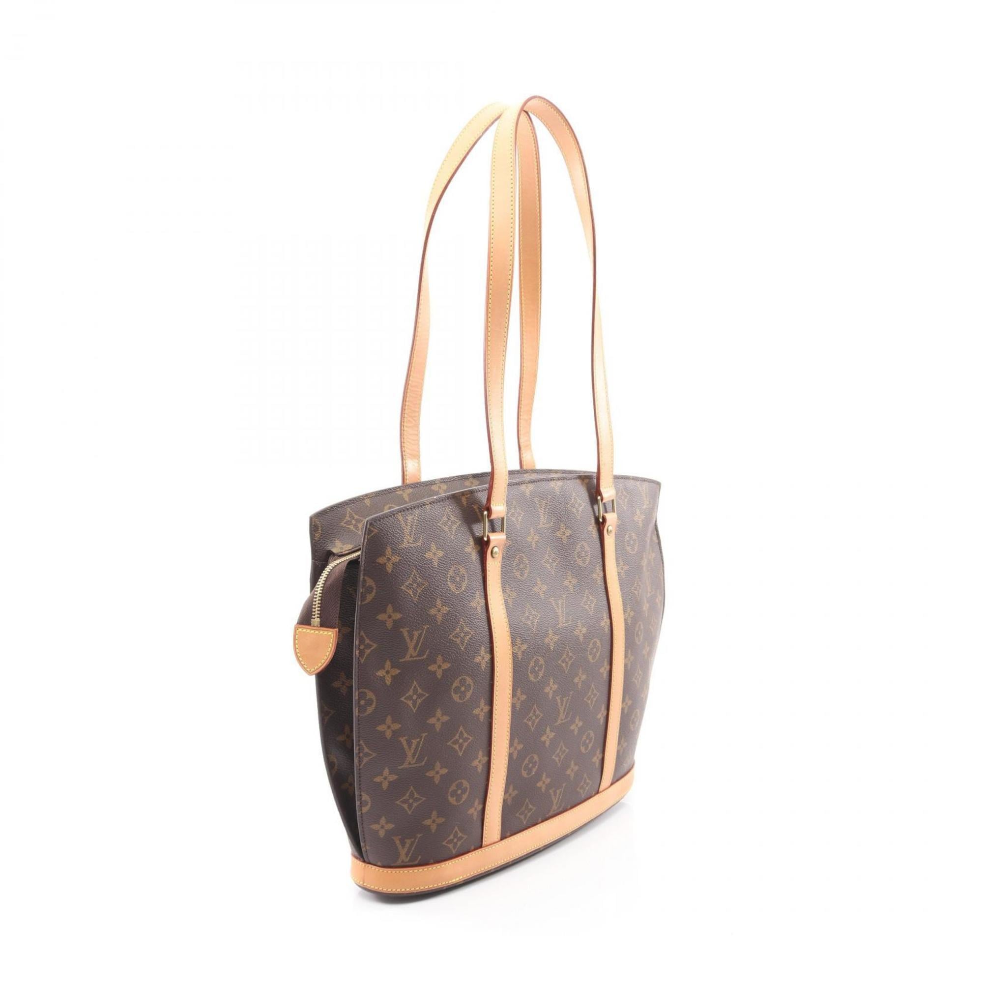 Louis Vuitton Brown Coated Canvas Leather Shoulder Bag