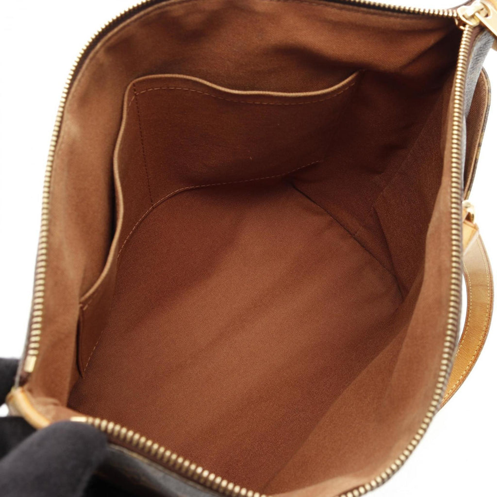 Louis Vuitton Brown Monogram Pvc Coated Canvas Leather Tote Bag