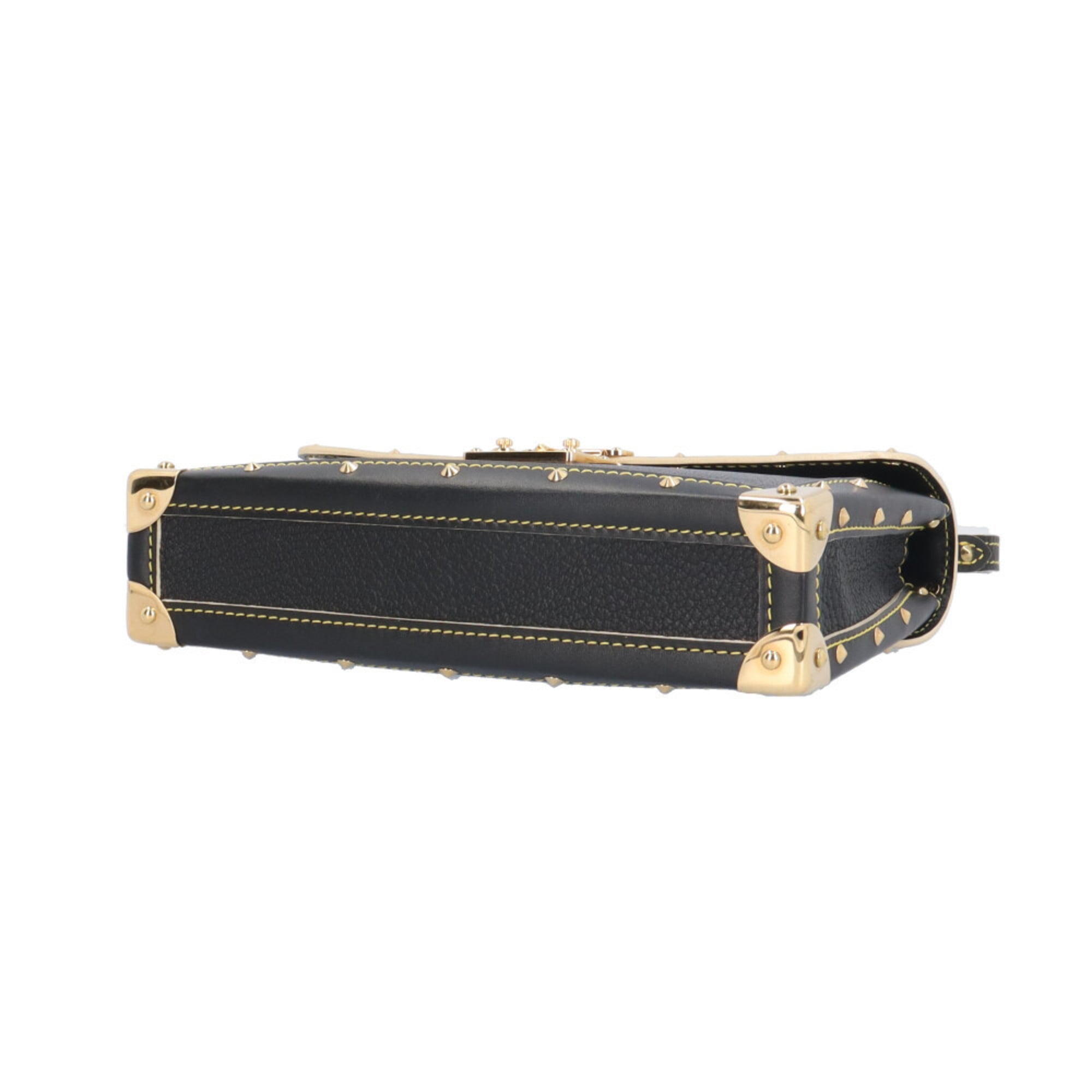 Louis Vuitton Black Leather Shoulder Bag