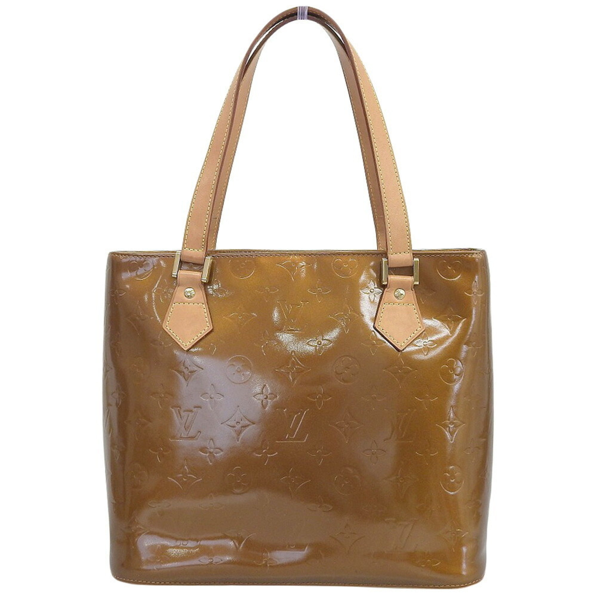 Louis Vuitton Bronze Leather Shoulder Bag Tote Bag