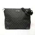Gucci Gg Canvas Black Gg Canvas Shoulder Bag (Pre-Owned)