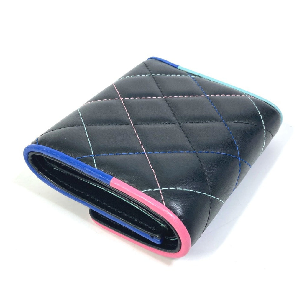 Chanel Black Leather Wallet (Tri-Fold)