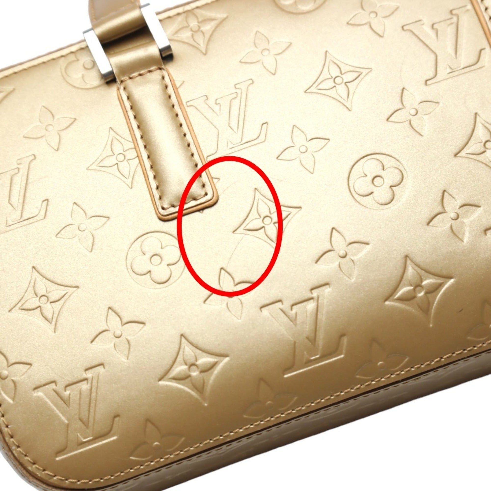 Louis Vuitton Gold Monogram Mat Handbag
