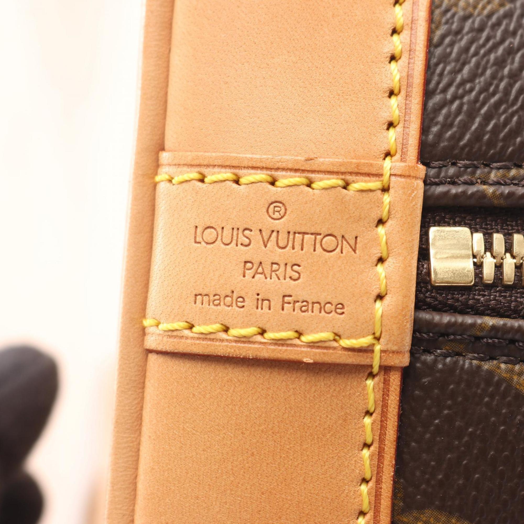 Louis Vuitton Brown Monogram Coated Canvas Leather Handbag