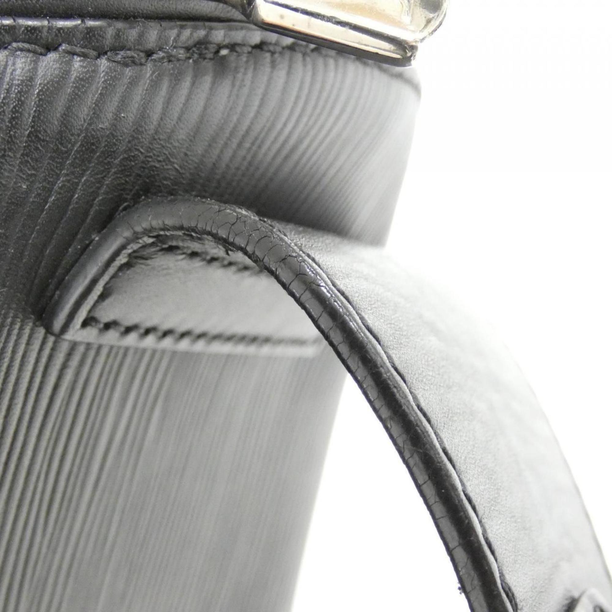 Louis Vuitton Black Leather Shoulder Bag