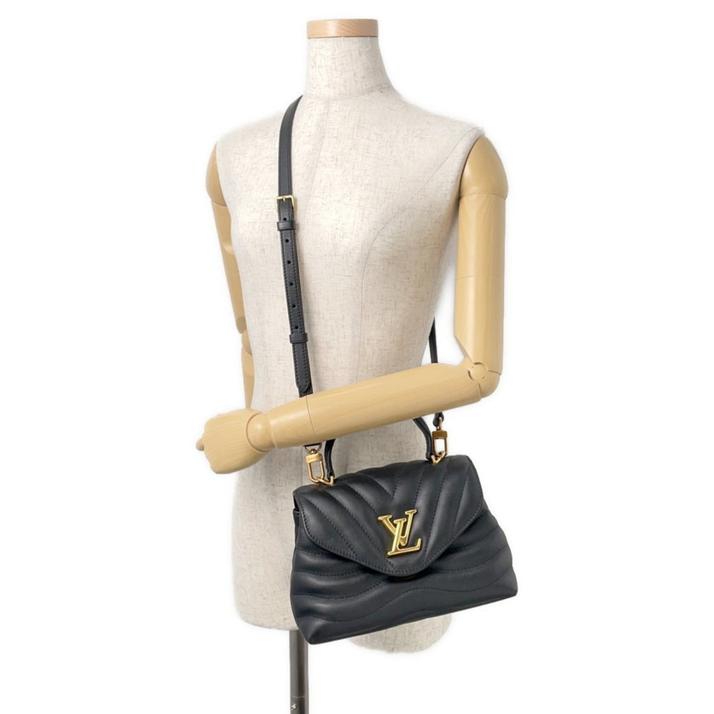 Louis Vuitton Black Noir Exotic Leather Handbag Shoulder Bag