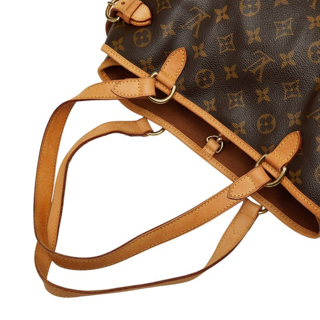 Louis Vuitton Brown Pvc Leather Handbag Shoulder Bag Tote Bag