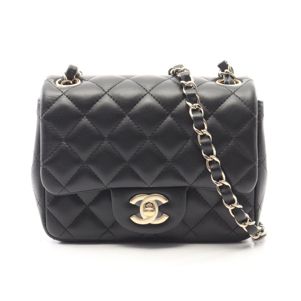 Chanel Black Leather Handbag Shoulder Bag