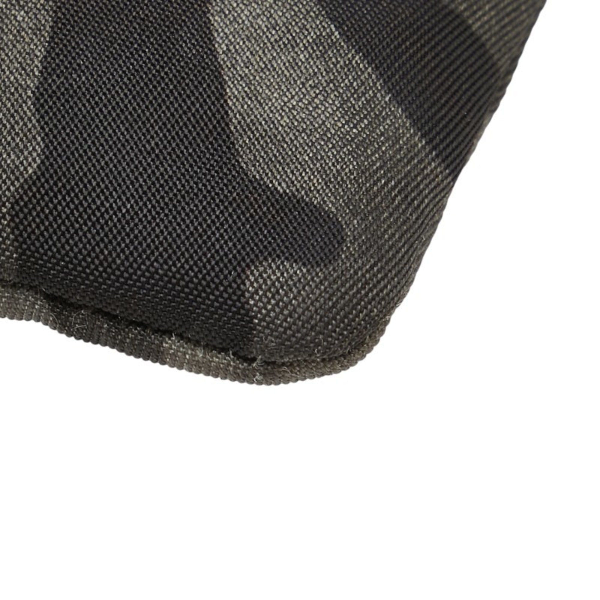 Prada Black Camouflage Gray Nylon Leather Coin Purse/Coin Case