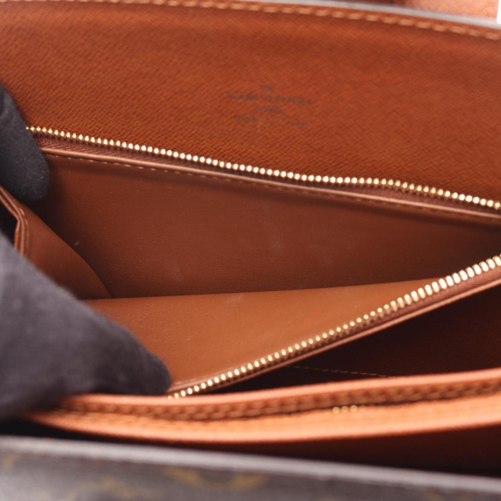 Louis Vuitton Brown Monogram Coated Canvas Leather Shoulder Bag