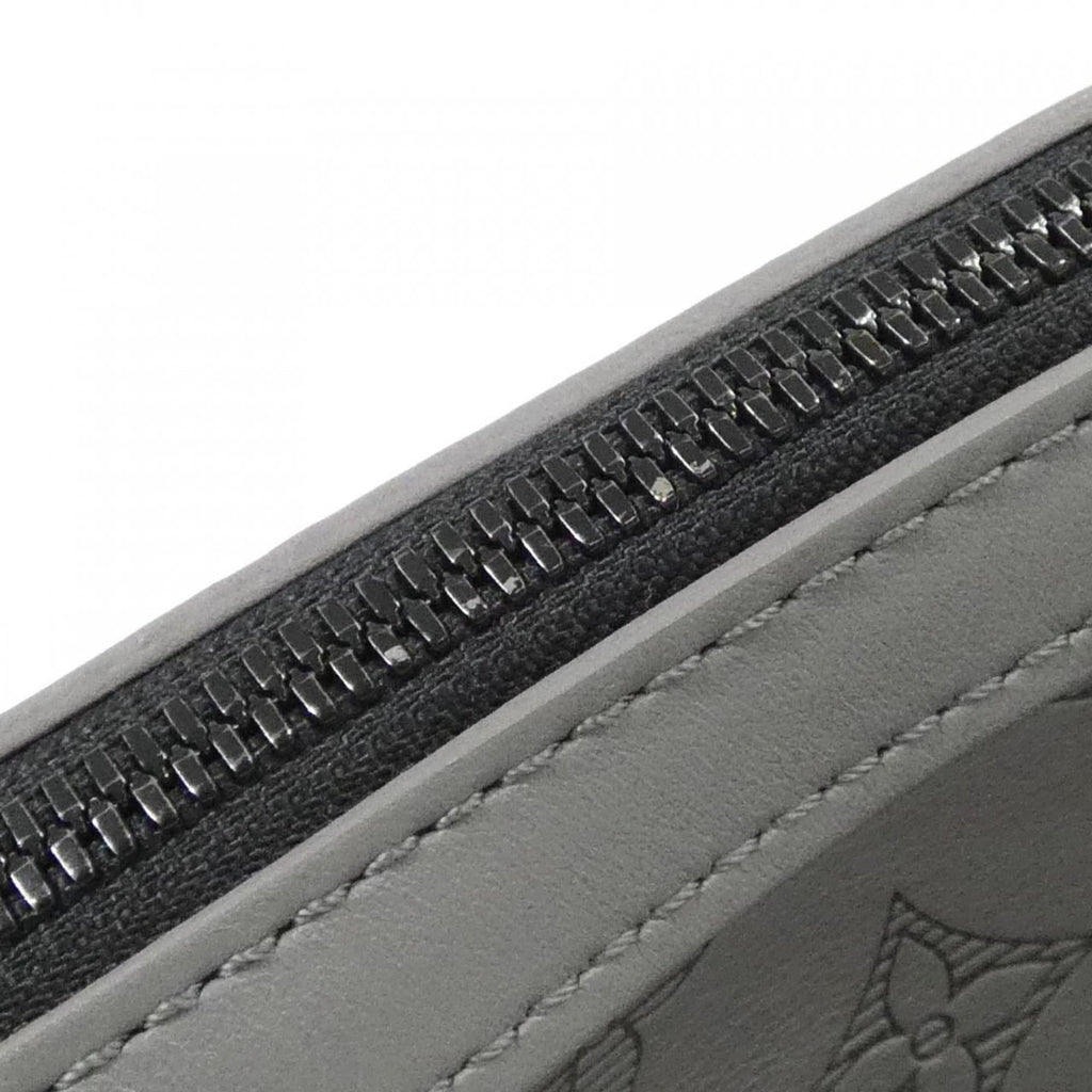 Louis Vuitton Black Gray Leather Shoulder Bag