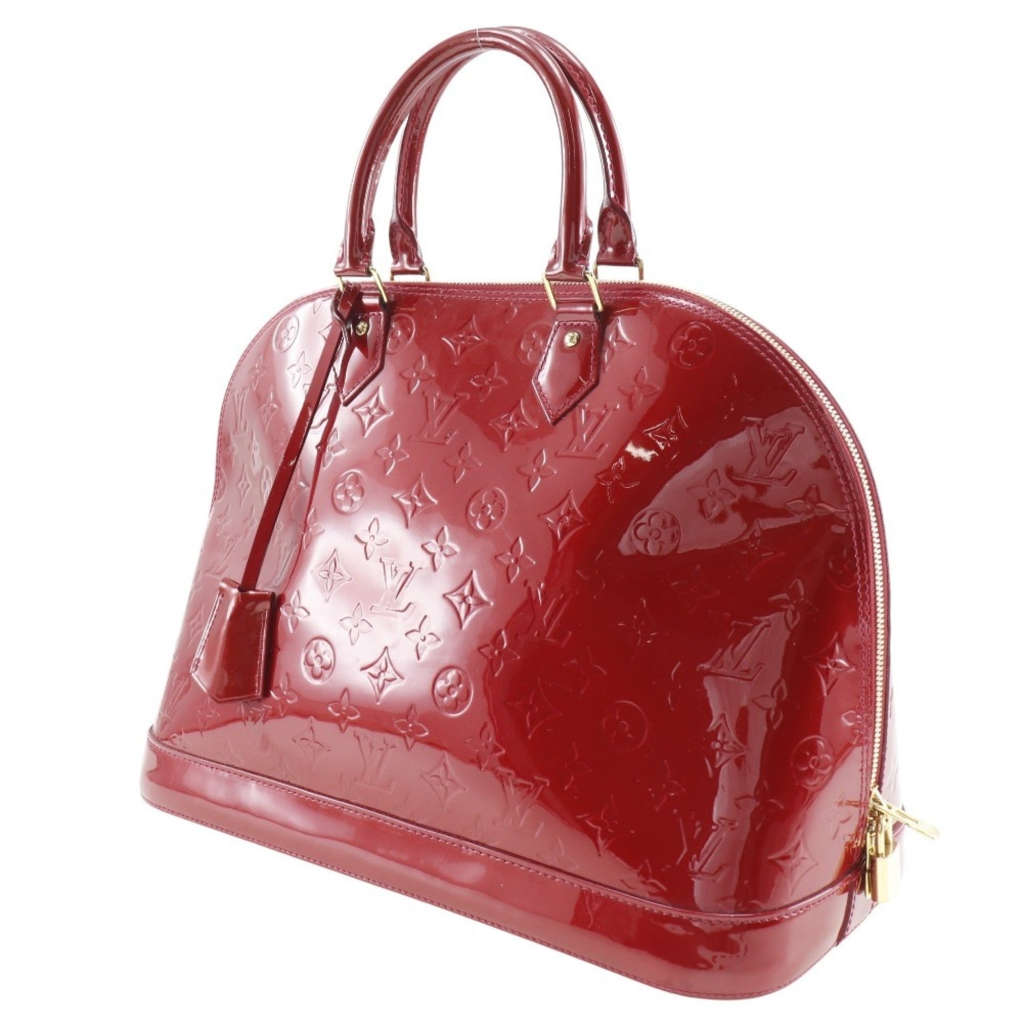 Louis Vuitton Pomme D'amour Red Color Monogram Vernis Handbag