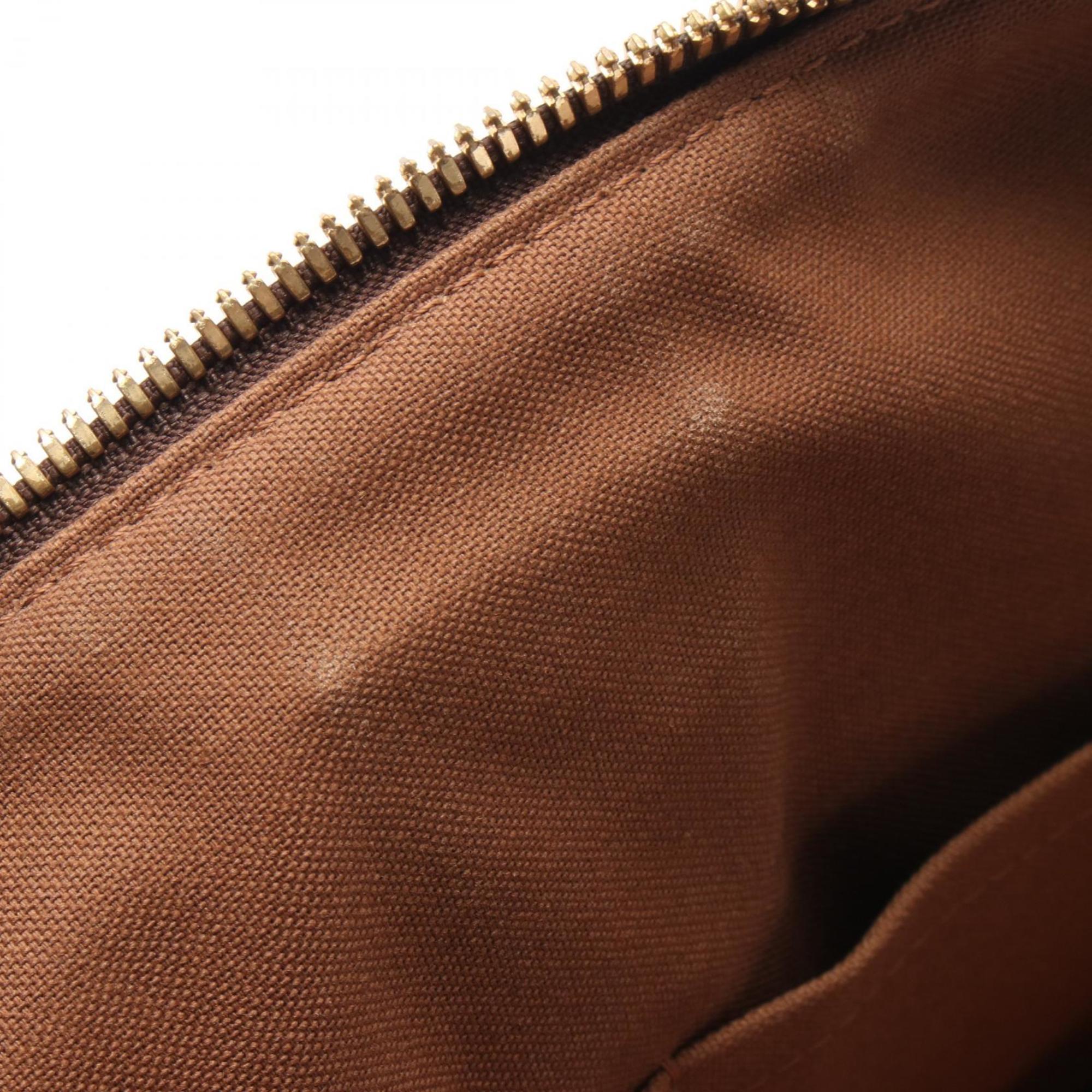 Louis Vuitton Brown Coated Canvas Shoulder Bag