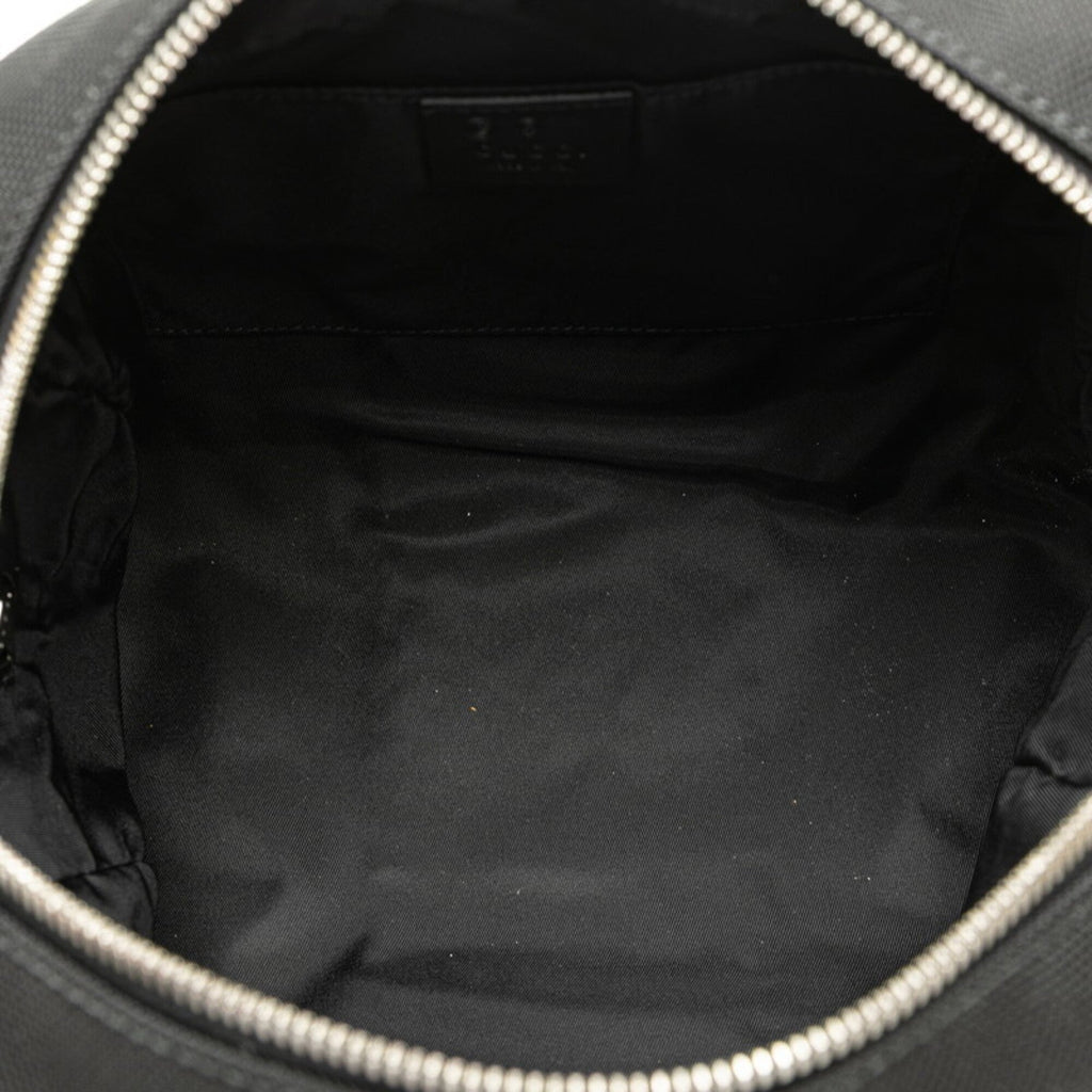 Gucci Black Leather Nylon Canvas Clutch Bag (Pre-Owned)