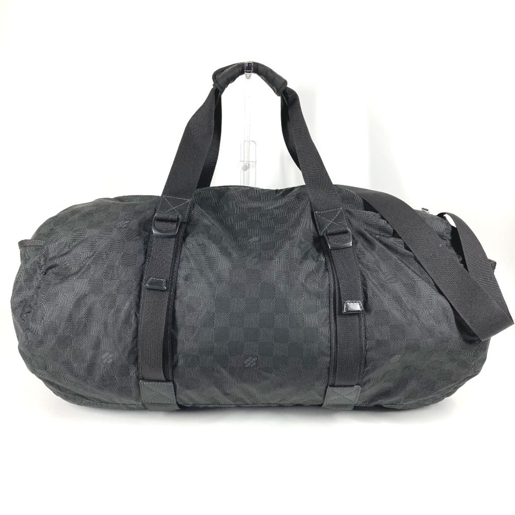 Louis Vuitton Black Damier Canvas Boston Bag Shoulder Bag
