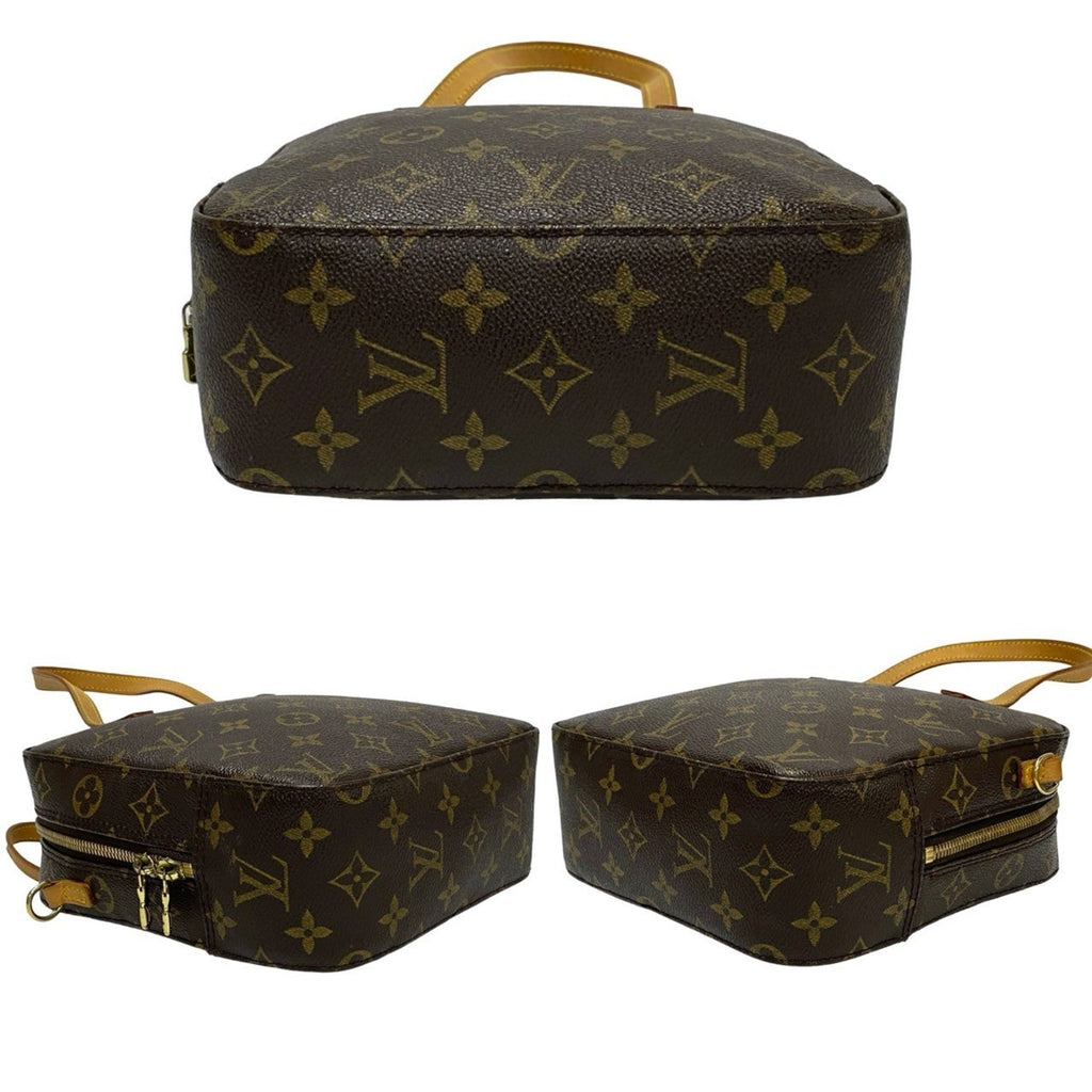 Louis Vuitton Brown Leather Pvc Shoulder Bag