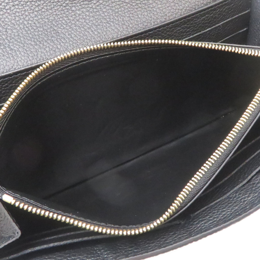 Louis Vuitton Black Noir Monogram Empreinte Long Wallet