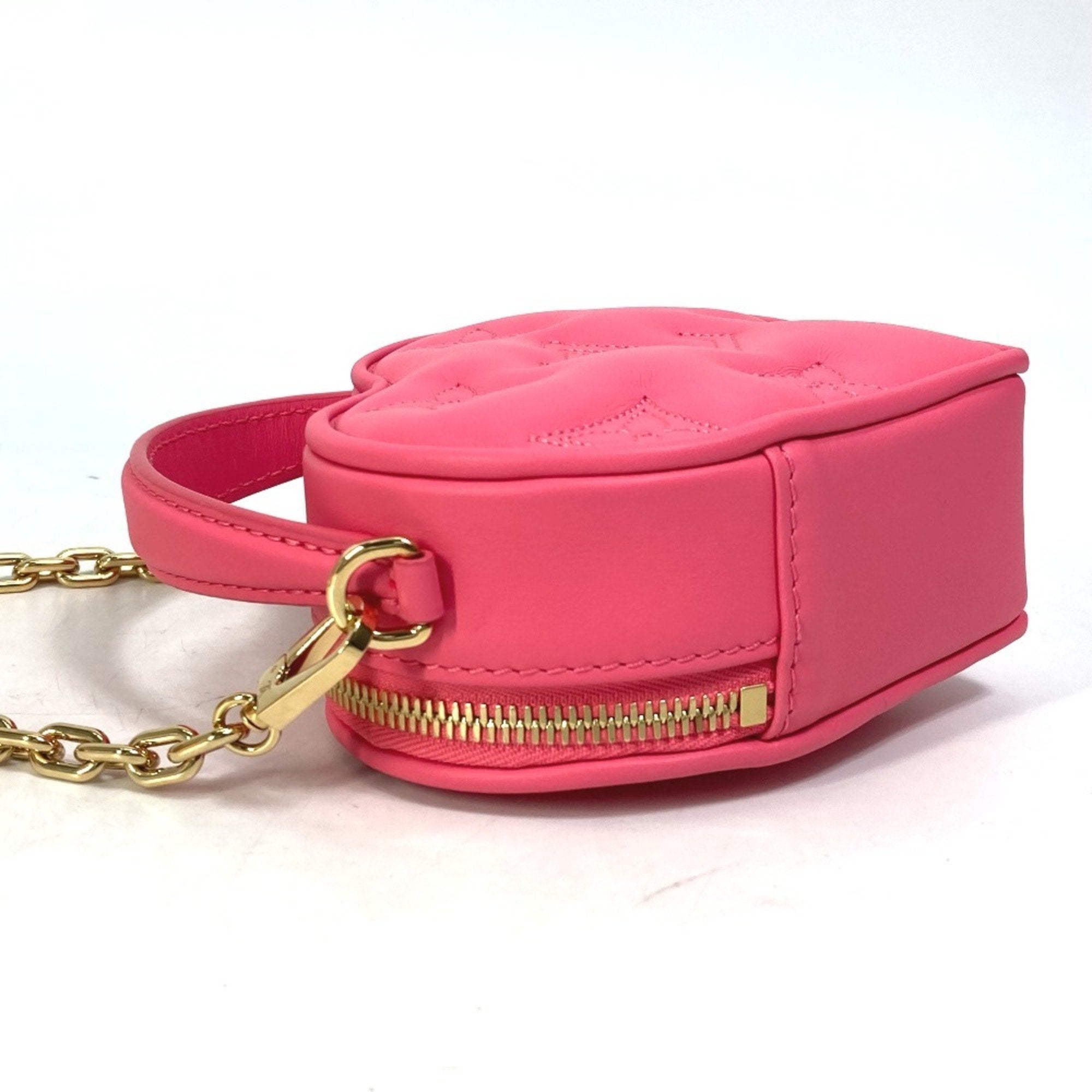 Louis Vuitton Pink Leather Handbag Shoulder Bag