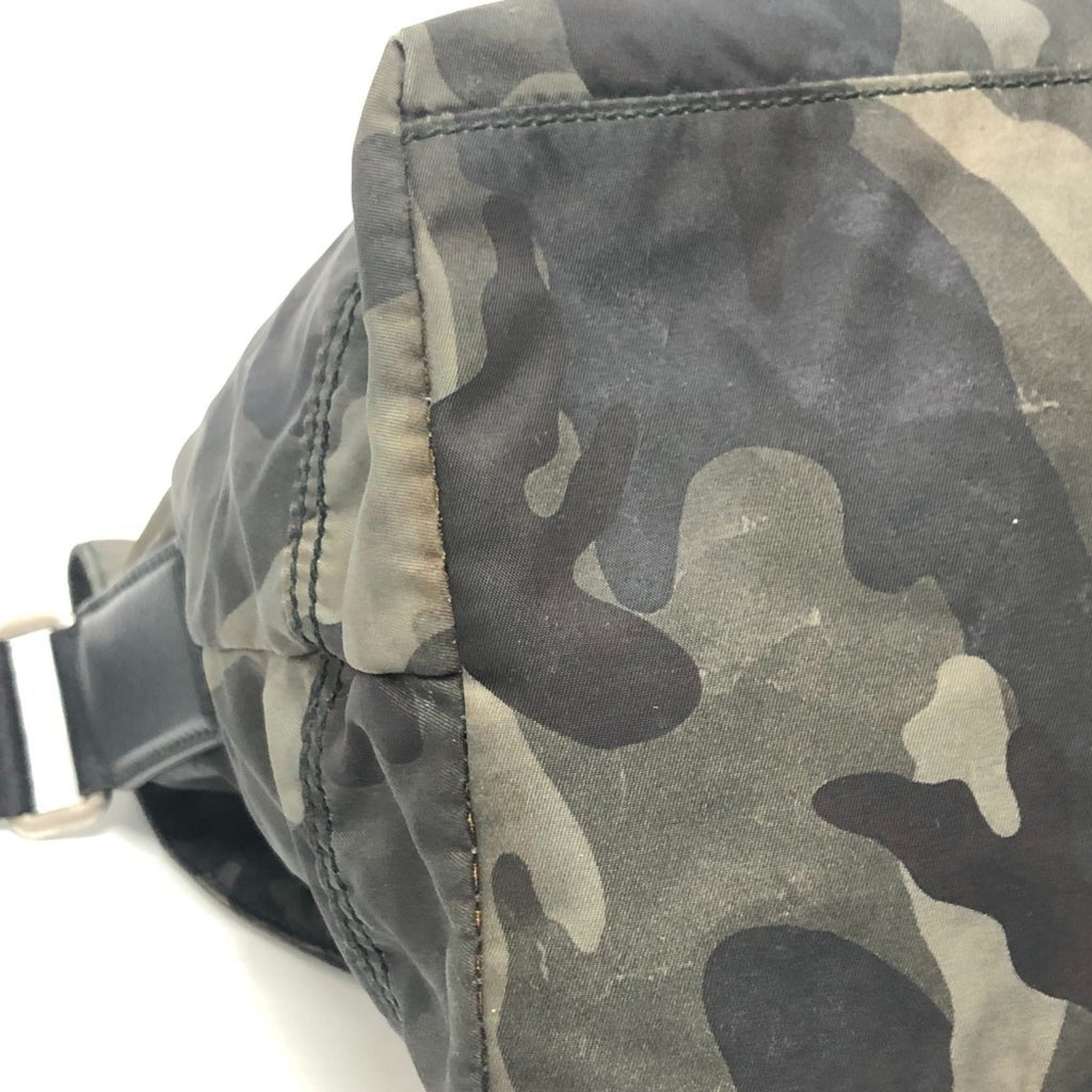 Prada Green Nylon Shoulder Bag