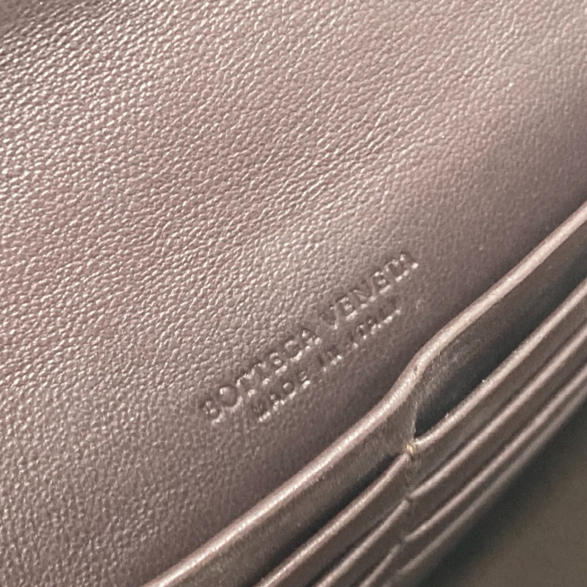 Bottega Veneta Brown Leather Long Wallet (Bi-Fold)