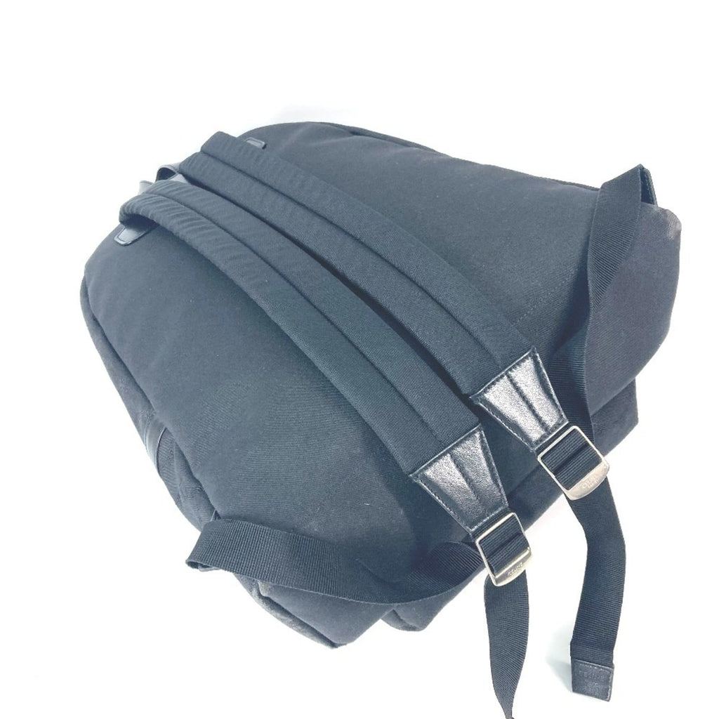 Celine Black Canvas Leather Backpack