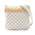 Louis Vuitton White Damier Azur Leather Shoulder Bag