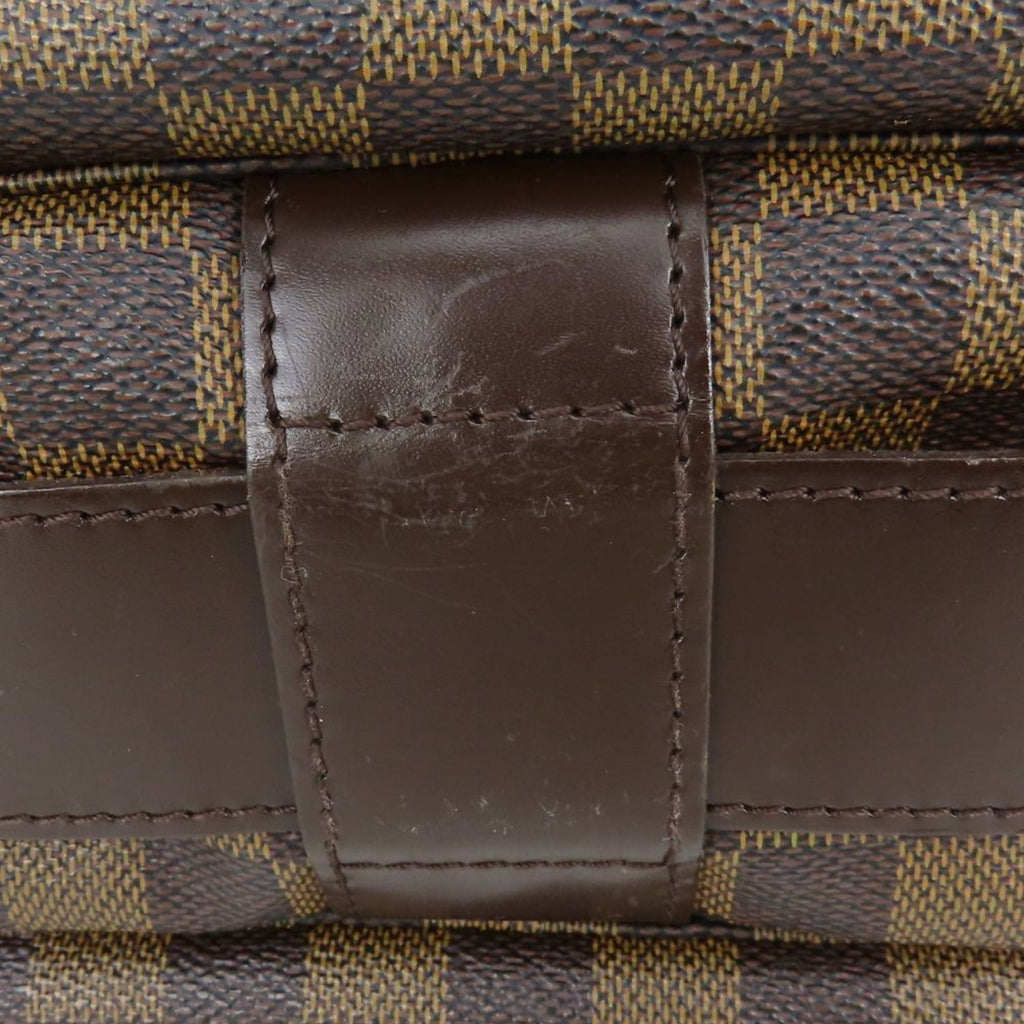 Louis Vuitton Brown Damier Canvas Ebene Damier Canvas Leather Shoulder Bag