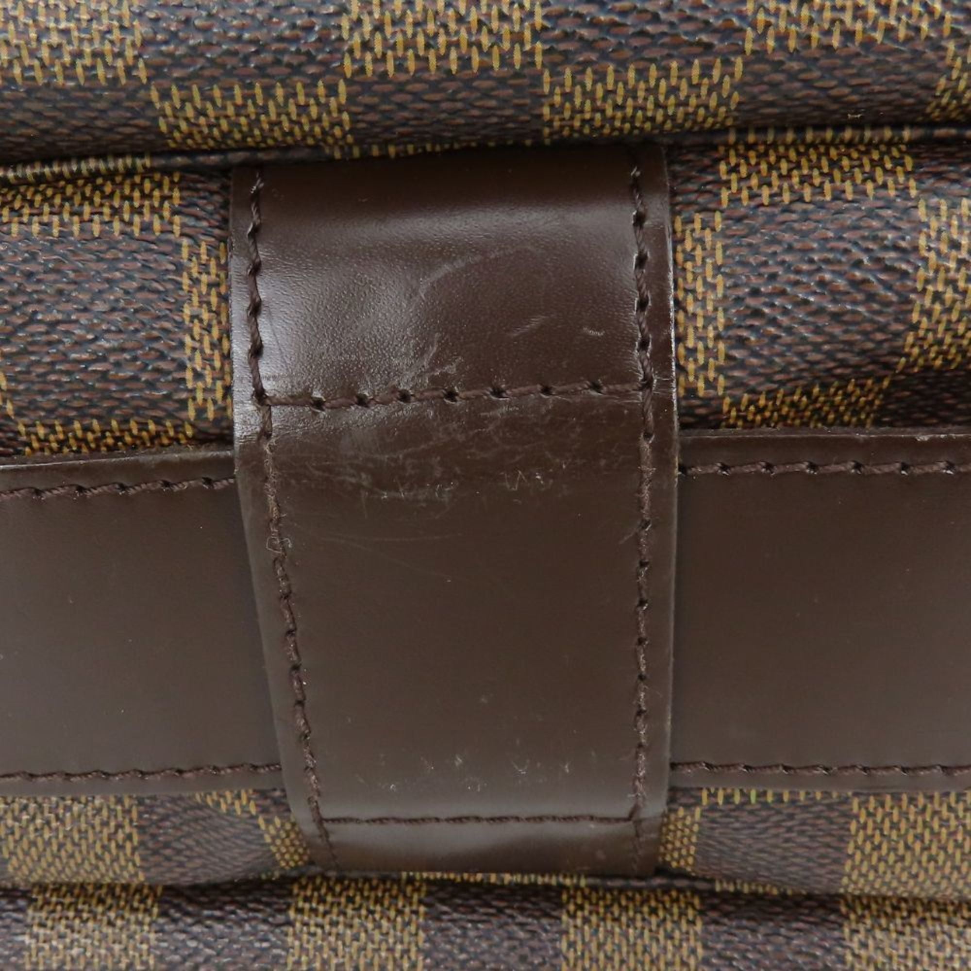 Louis Vuitton Brown Damier Canvas Ebene Damier Canvas Leather Shoulder Bag
