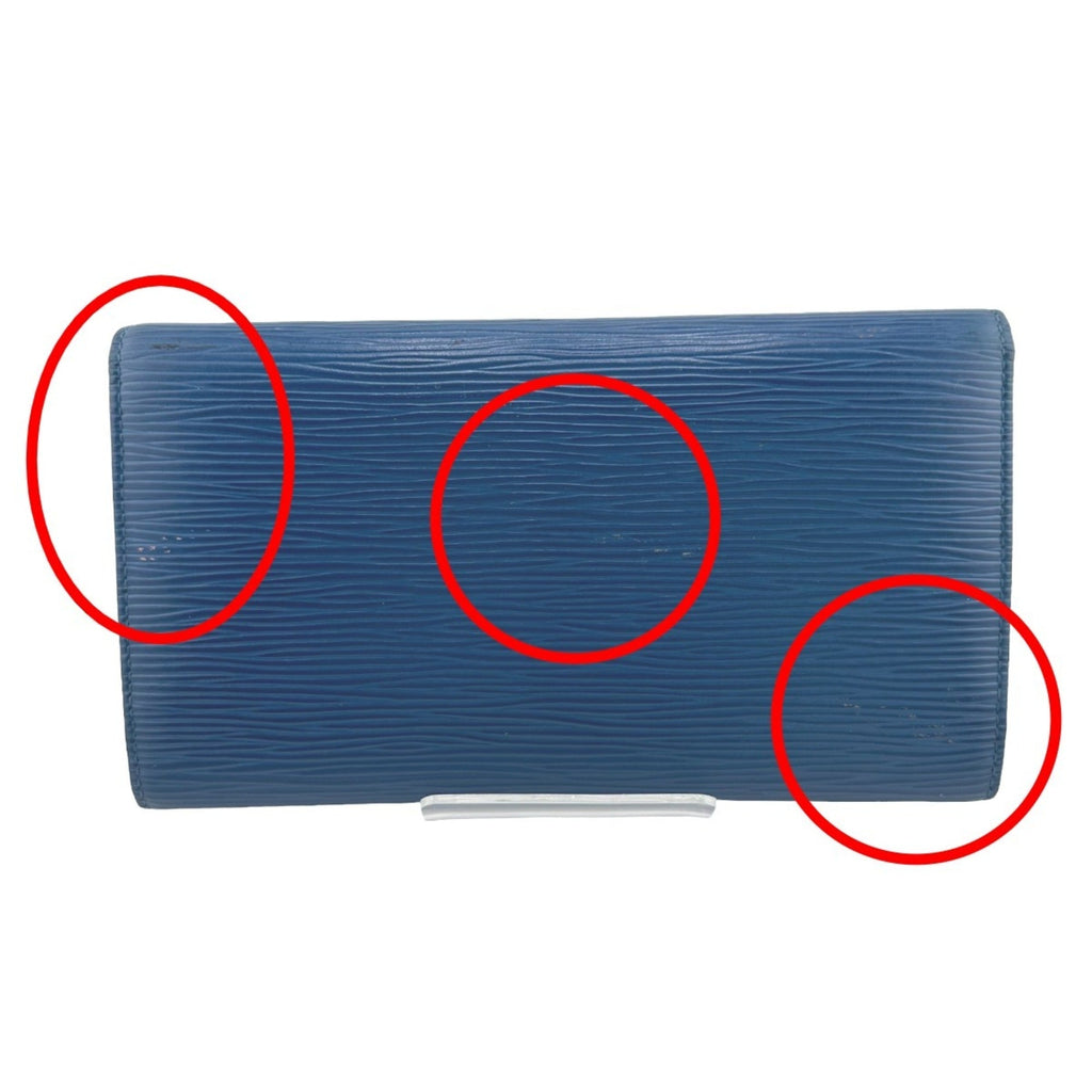 Louis Vuitton Toledo Blue Epi Leather Wallet